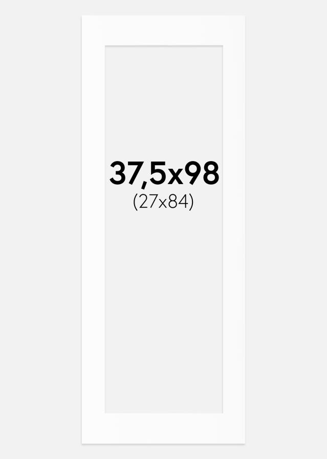 Paspartu Baltas Standartas (Balta Šerdis) 37,5x98 cm (27x84)