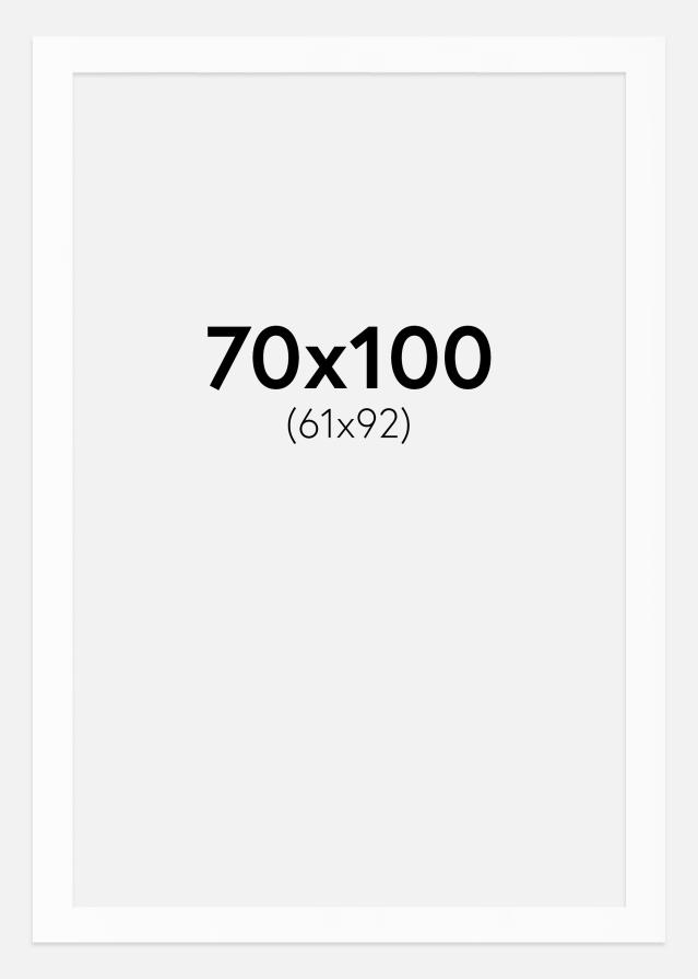 Paspartu Baltas Standartas Balta šerdis 70x100 cm (61x92)