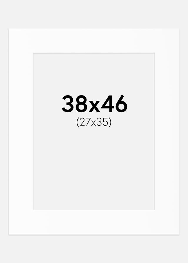 Paspartu Baltas Standartas (Balta Šerdis) 38x46 cm (27x35)