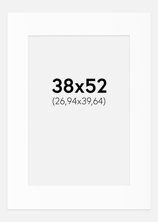 Paspartu Baltas Standartas (Balta Šerdis) 38x52 cm (26,94x39,64)