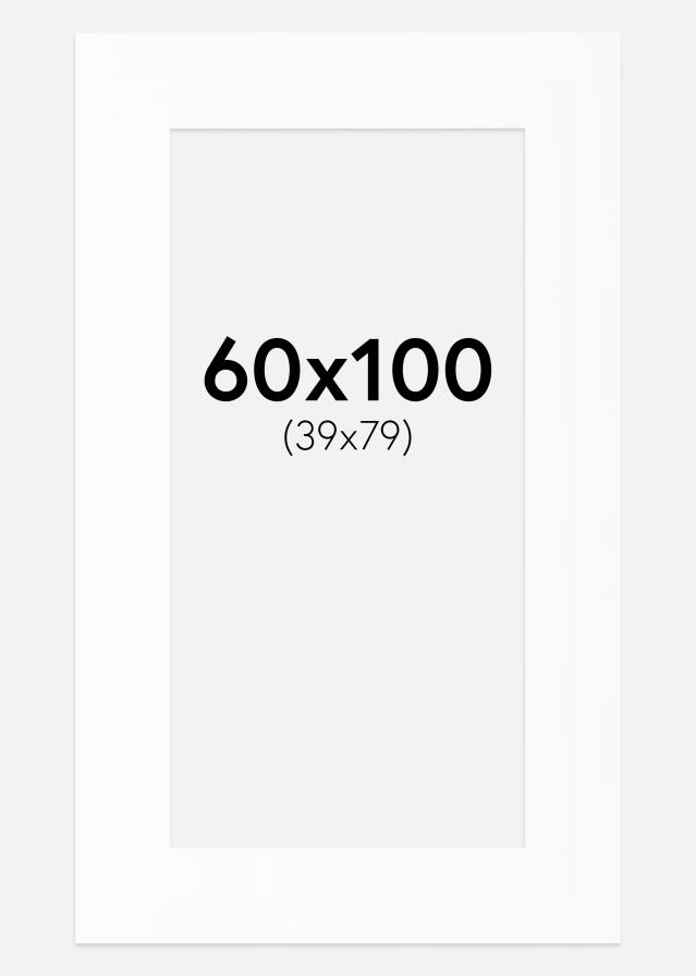 Paspartu Canson Baltas Balta šerdis 60x100 cm (39x79)