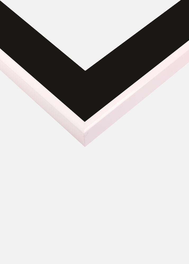 Rėmas Visby Baltas 70x100 cm - Paspartu Juodas 24x36 inches