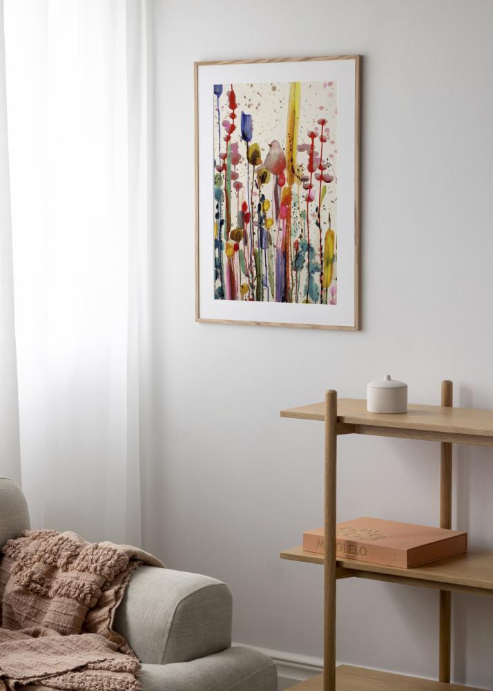 Rėmas siauras ąžuolas akrilo stiklas 32x32 cm