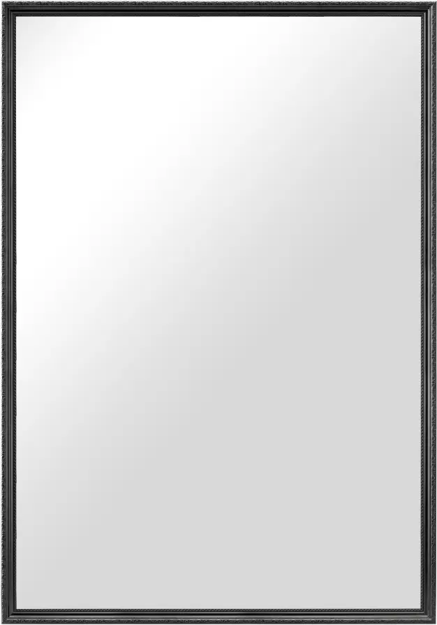 Veidrodis Abisko Juodas 70x100 cm
