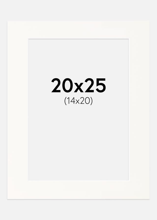 Paspartu Antique White Balta šerdis 20x25 cm (14x20)