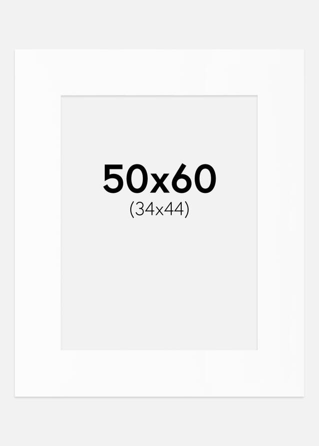 Paspartu Canson Baltas Balta šerdis 50x60 cm (34x44)