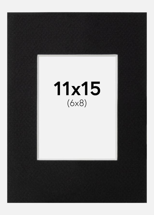 Paspartu Canson Juodas Balta šerdis 11x15 cm (6x8)