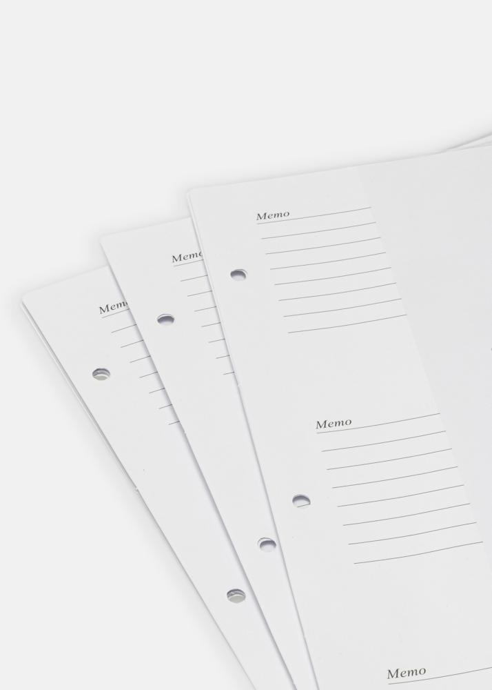 Foto kišenės 10x15 cm kam KAILA Coffee Table Photo Album XL - 10-paK Balti