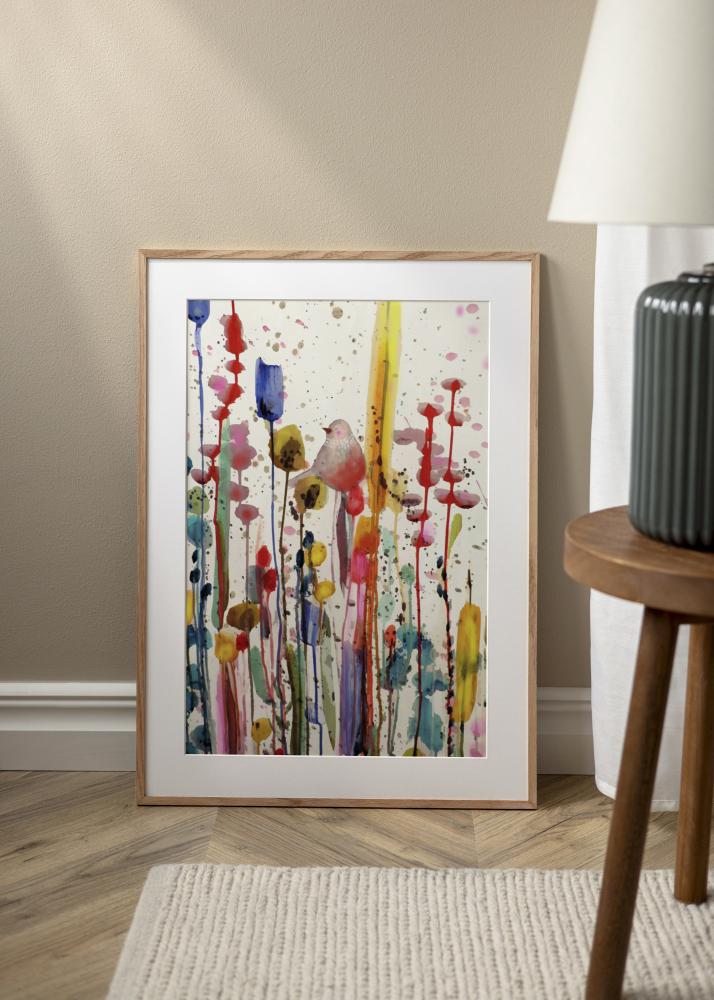 Rėmas siauras ąžuolas akrilo stiklas 32x32 cm