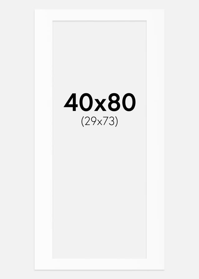 Paspartu Canson Baltas Balta šerdis 40x80 cm (29x73)