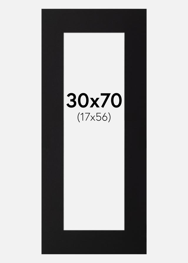 Paspartu Canson Juodas Balta šerdis 30x70 cm (17x56)