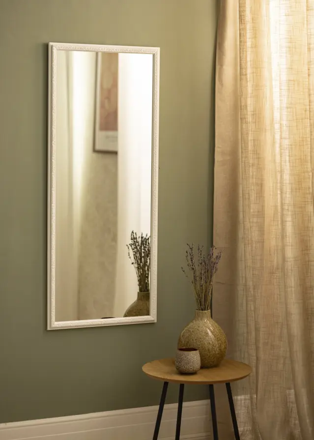 Veidrodis Nostalgia Baltas 40x100 cm