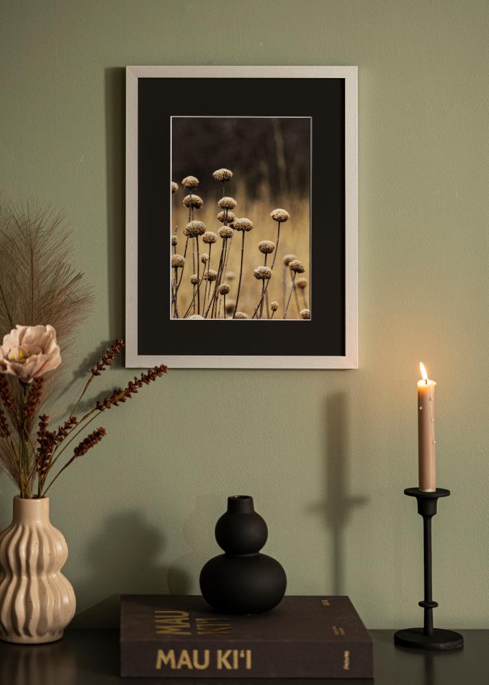 Rėmas Selection Sidabras 70x100 cm - Paspartu Juodas 62x93 cm