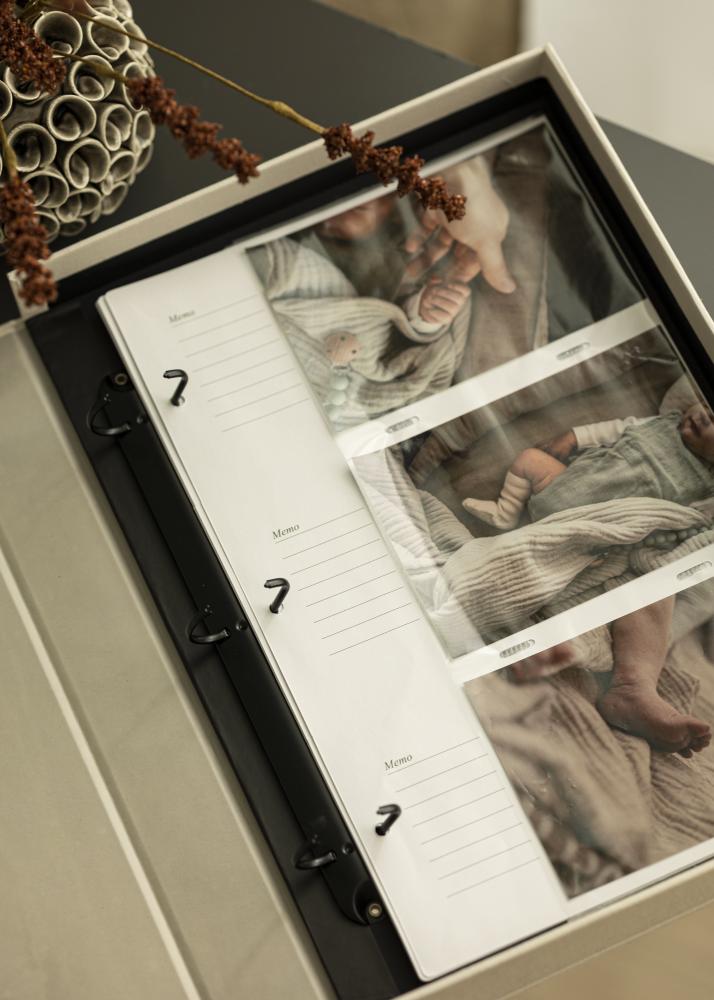 Foto kišenės 10x15 cm kam KAILA Coffee Table Photo Album XL - 10-paK Balti