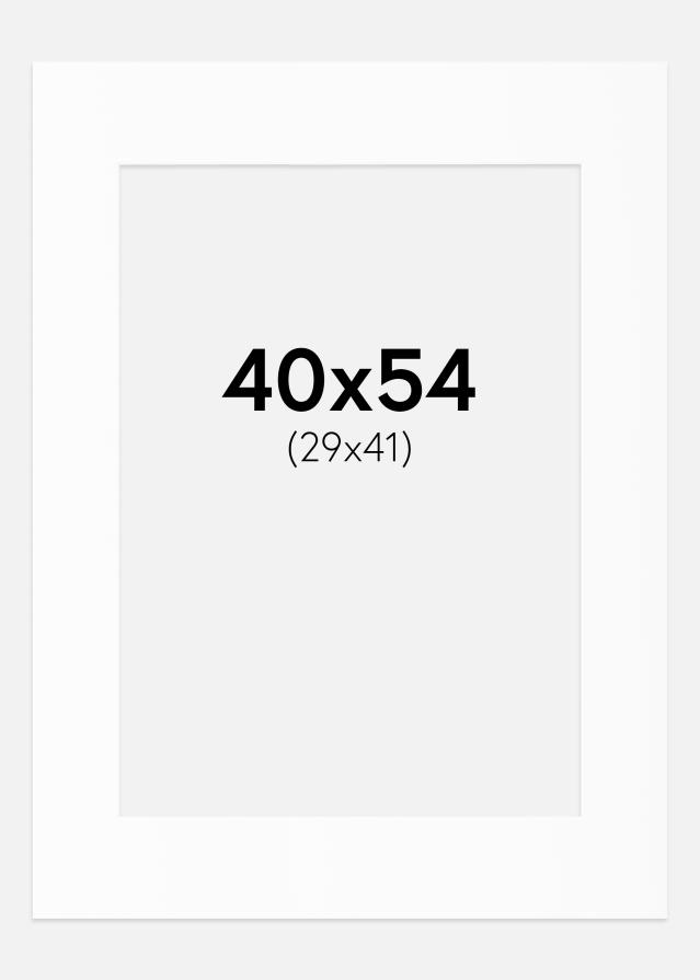 Paspartu Baltas Standartas (Balta Šerdis) 40x54 cm (29x41)