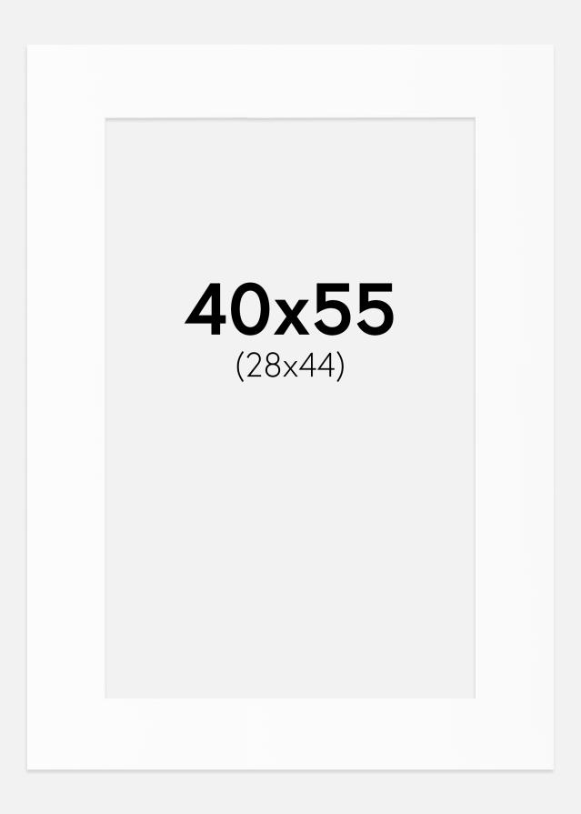 Paspartu Baltas Standartas (Balta Šerdis) 40x55 cm (28x44)