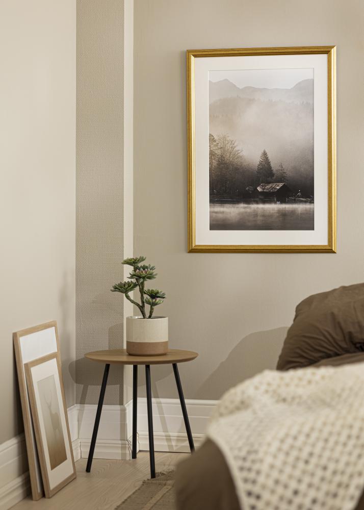 Rėmas Västkusten Aukso 35x35 cm - Paspartu baltas 26x26 cm