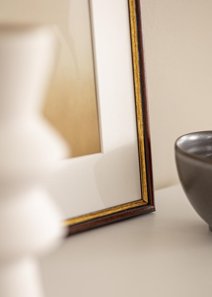 Rėmas Horndal rudas 34x42 cm - Paspartu Baltas 26x34 cm