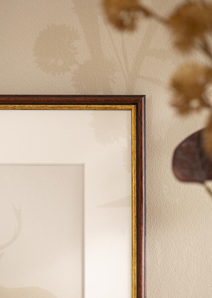 Rėmas Horndal rudas 34x42 cm - Paspartu Baltas 26x34 cm