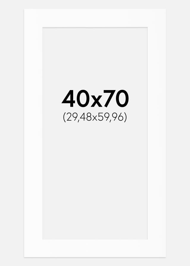 Paspartu Baltas Standartas (Balta Šerdis) 40x70 cm (29,48x59,96)