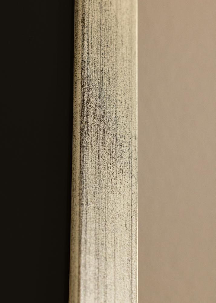 Rėmas Stilingas Sidabras 30x40 cm - Paspartu Juodas 21x29,7 cm (A4)