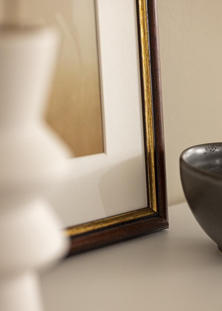 Rėmas Siljan rudas 55x55 cm - Paspartu Baltas 17x17 inches