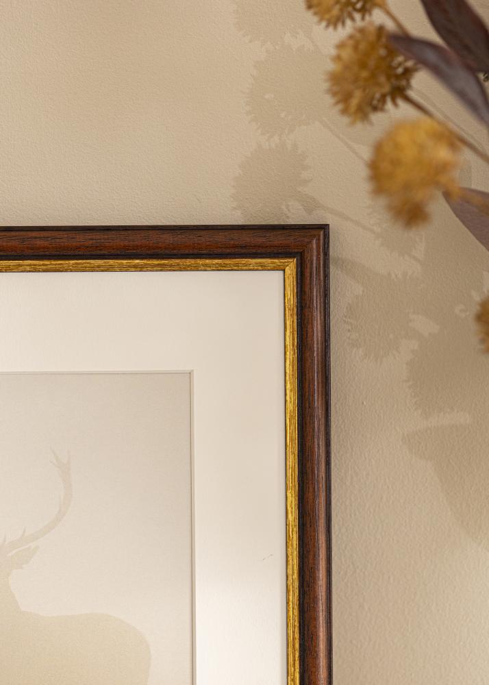 Rėmas Siljan rudas 55x55 cm - Paspartu Baltas 17x17 inches