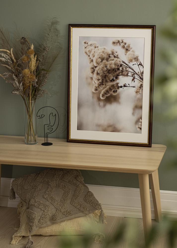 Rėmas Siljan rudas 55x55 cm - Paspartu Baltas 17x17 inches