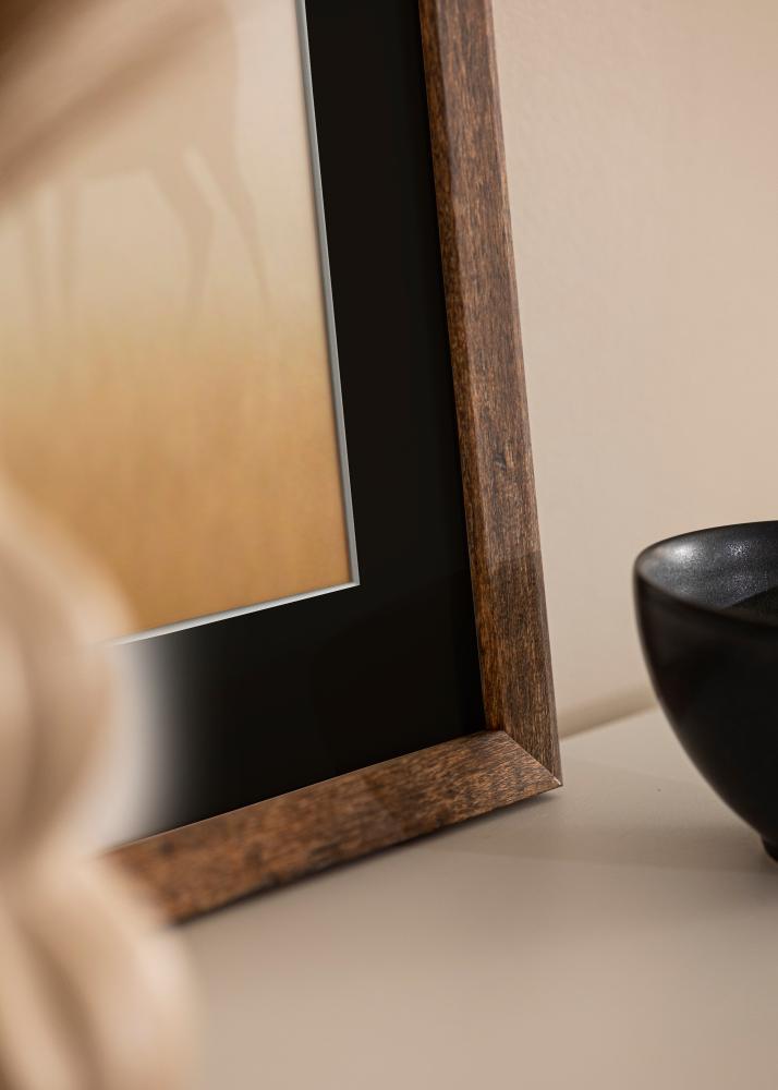 Rėmas Fiorito Washed Oak 60x80 cm - Paspartu Juodas 50x70 cm