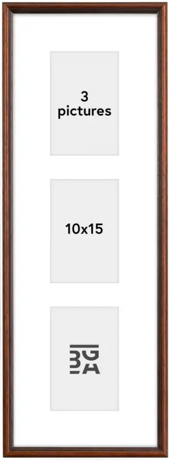 Horndal Koliažo rėmelis I Riešutas - 3 Paveikslėliai (10x15 cm)