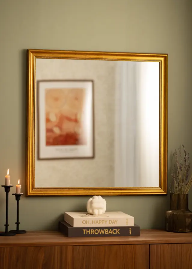 Veidrodis Rokoko Auksas 80x80 cm