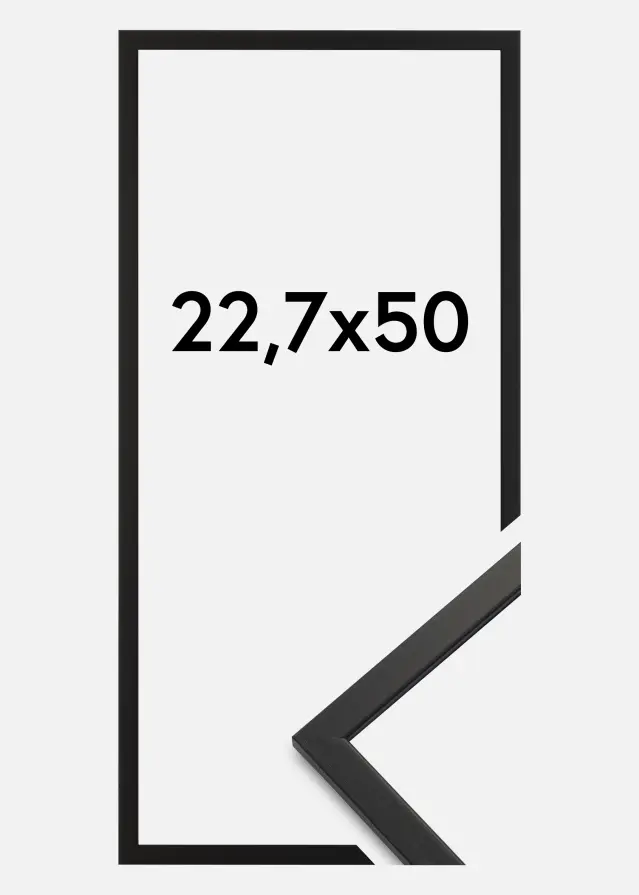 Rėmas Edsbyn Juodas 22,7x50 cm