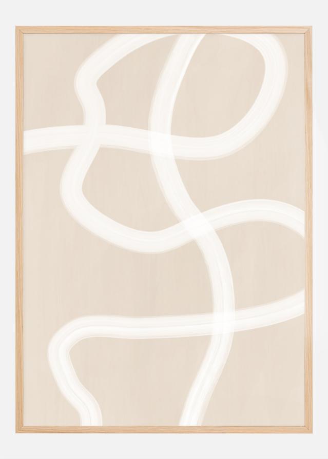 White Brush Stroke Poster No.1 Įrašai