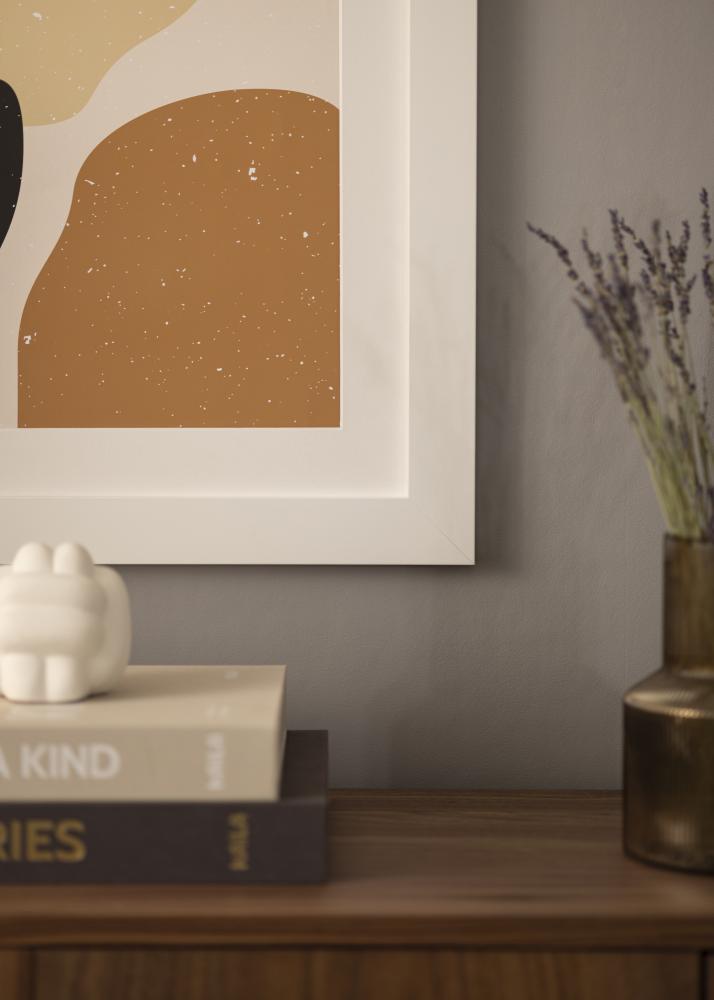 Härjedalen Baltas 85x115 cm - Paspartu Baltas 70x100 cm