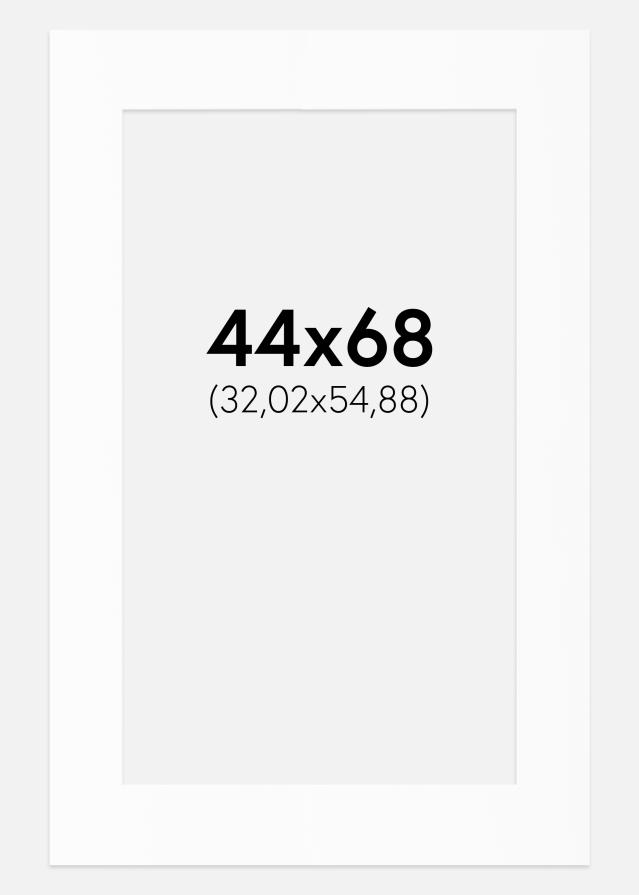 Paspartu Baltas Standartas (Balta Šerdis) 44x68 cm (32,02x54,88)