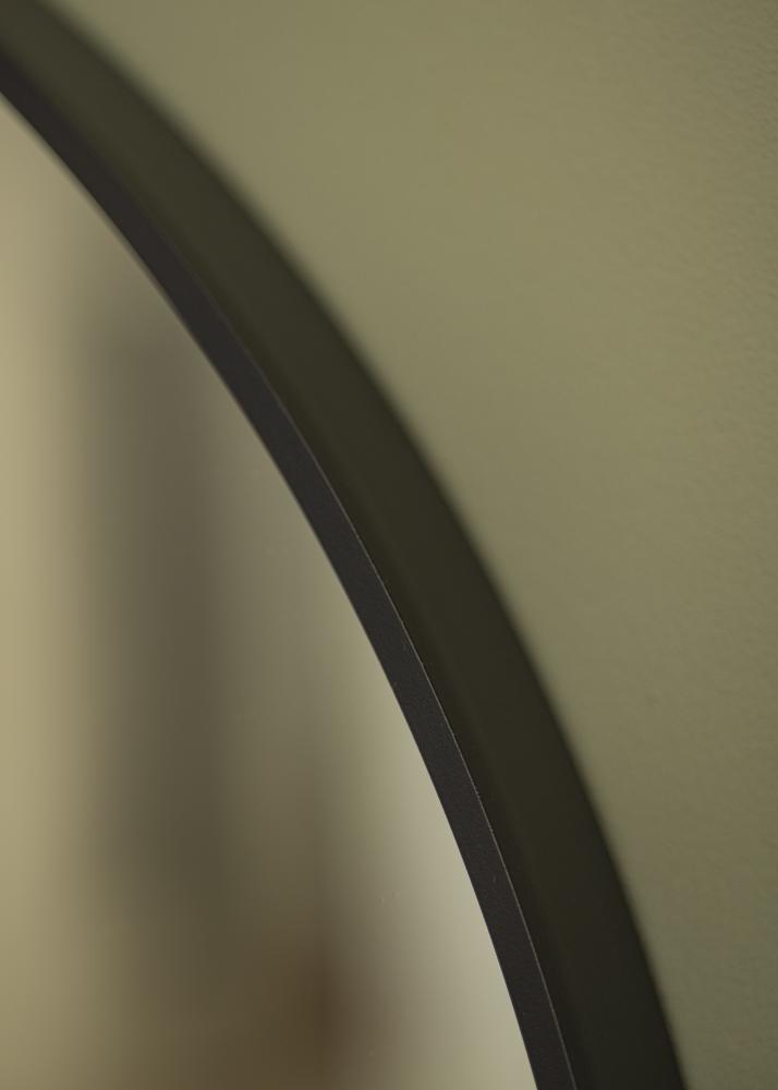 KAILA Apvalus Veidrodis Edge Black 70 cm Ø