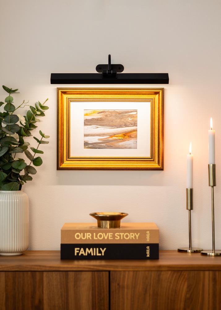 KAILA Flare Baterijomis maitinamas paveikslų apšvietimas 40 cm - Juodas