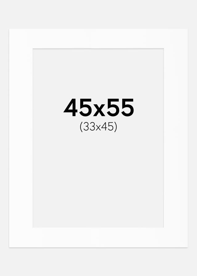 Paspartu Baltas Standartas (Balta Šerdis) 45x55 cm (33x45)