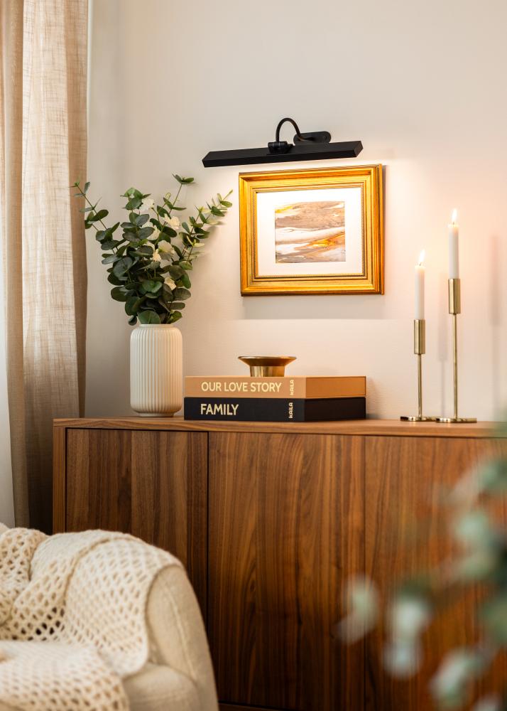 KAILA Flare Baterijomis maitinamas paveikslų apšvietimas 40 cm - Juodas