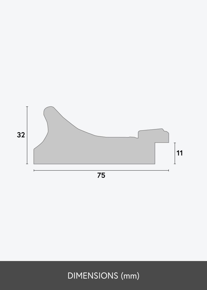 Rėmas Camden Sidabras - Bet kokio Dydžio