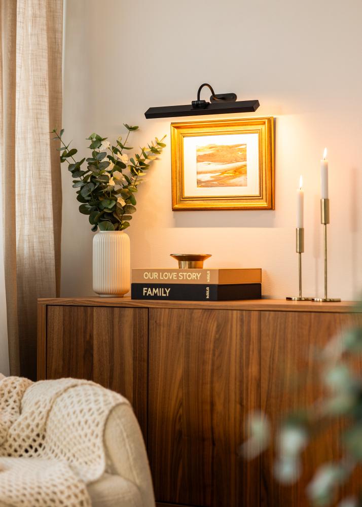 KAILA Flare Baterijomis maitinamas paveikslų apšvietimas 40 cm - Juodas