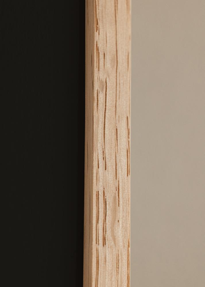 Rėmas Plonas ąžuolinis 20x30 cm - Paspartu Juodas 15x21 cm (A5)