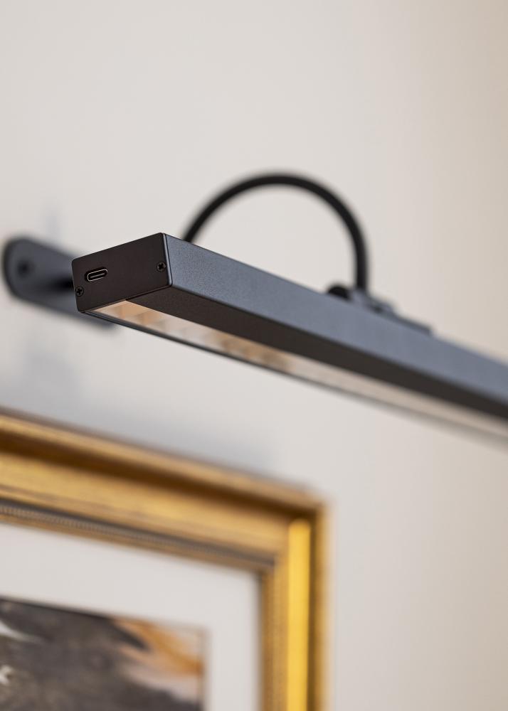 KAILA Flare Baterijomis maitinamas paveikslų apšvietimas 40 cm - Juodas
