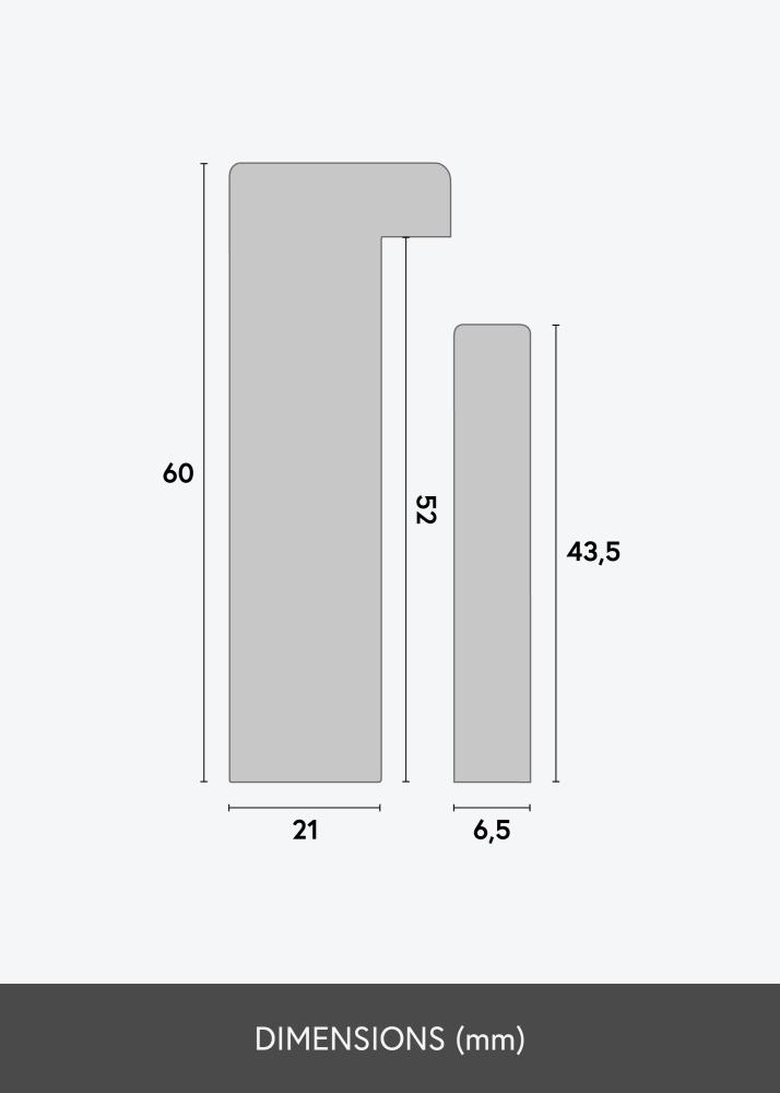 Rėmas Sala Juodas - Bet kokio Dydžio