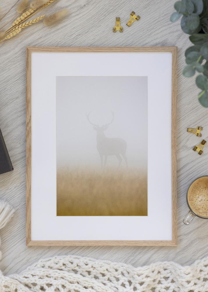 Rėmas siauras ąžuolas akrilo stiklas 32x32 cm