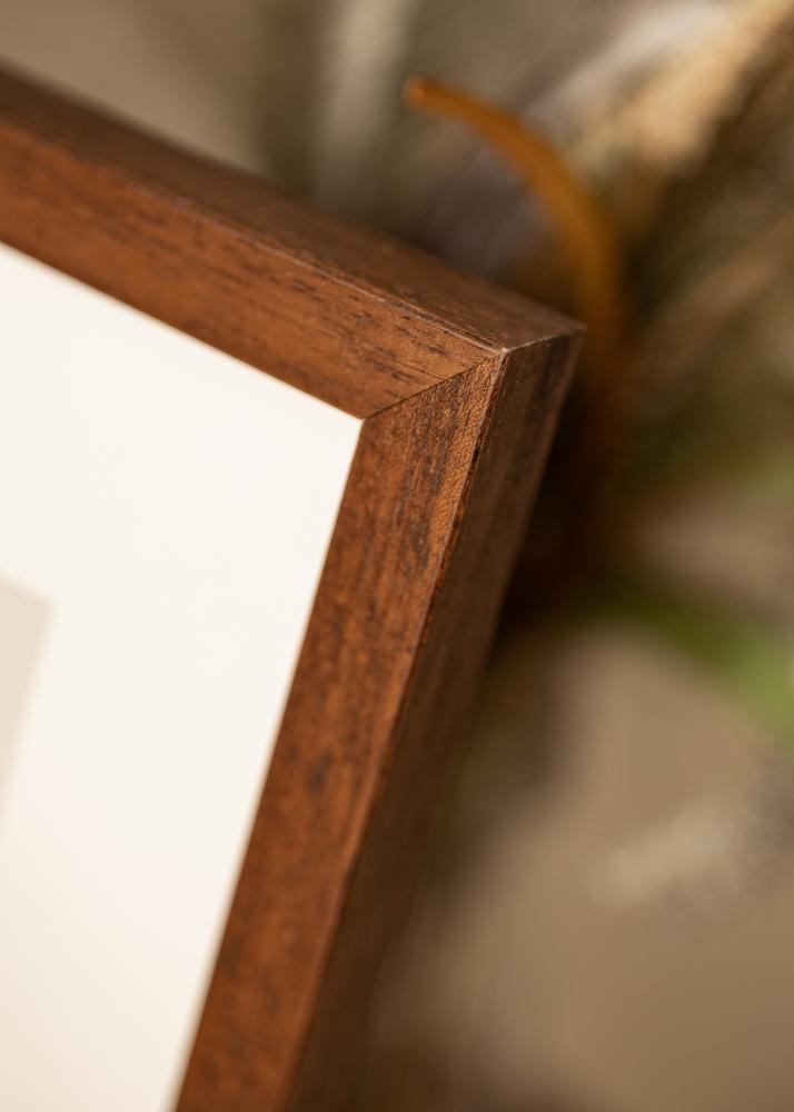 Rėmas Hermes Teak 60x90 cm - Paspartu Baltas 50x75 cm