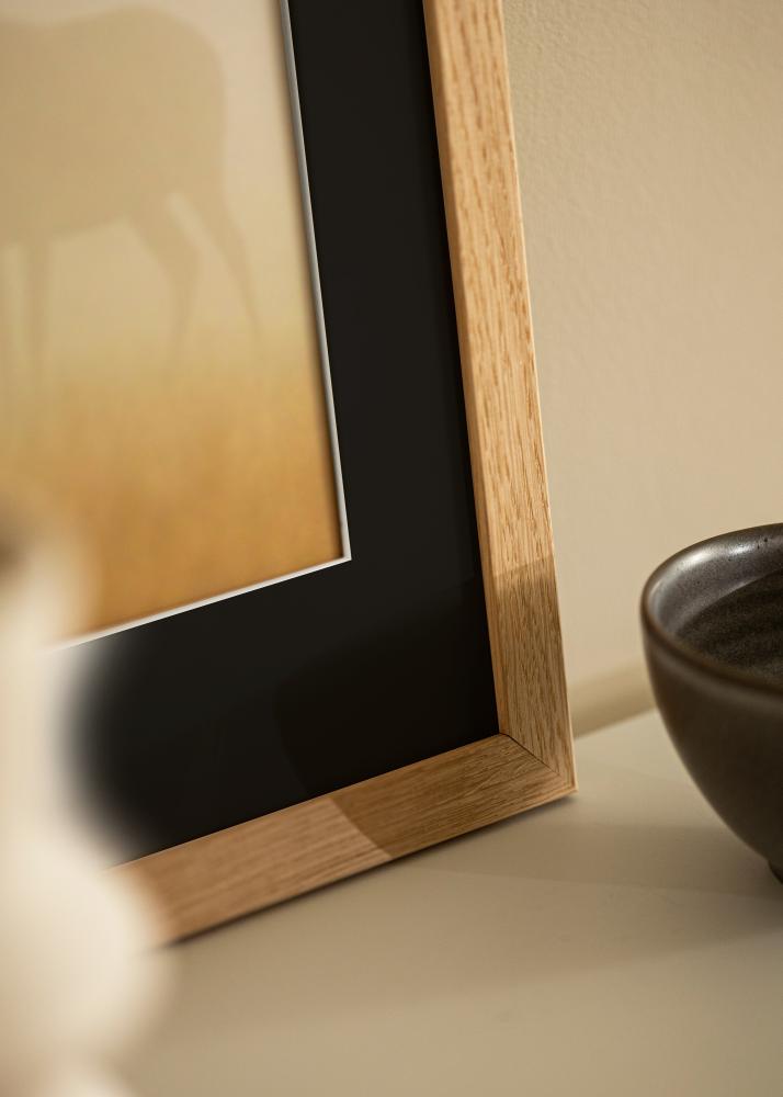 Rėmas Trendline Ąžuolas 30x40 cm - Paspartu Juodas 20x28 cm