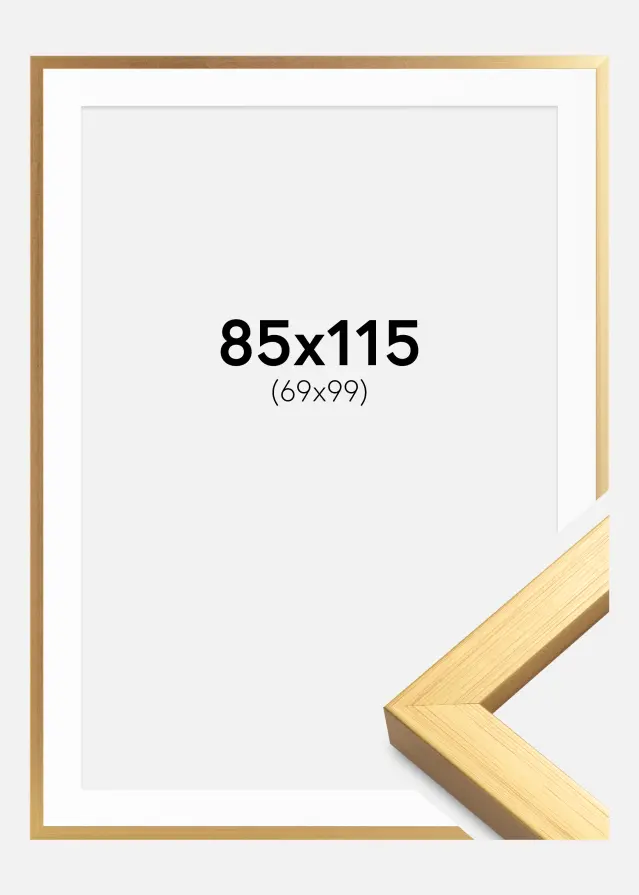 Blocky Auksas 85x115 cm - Paspartu Baltas 70x100 cm