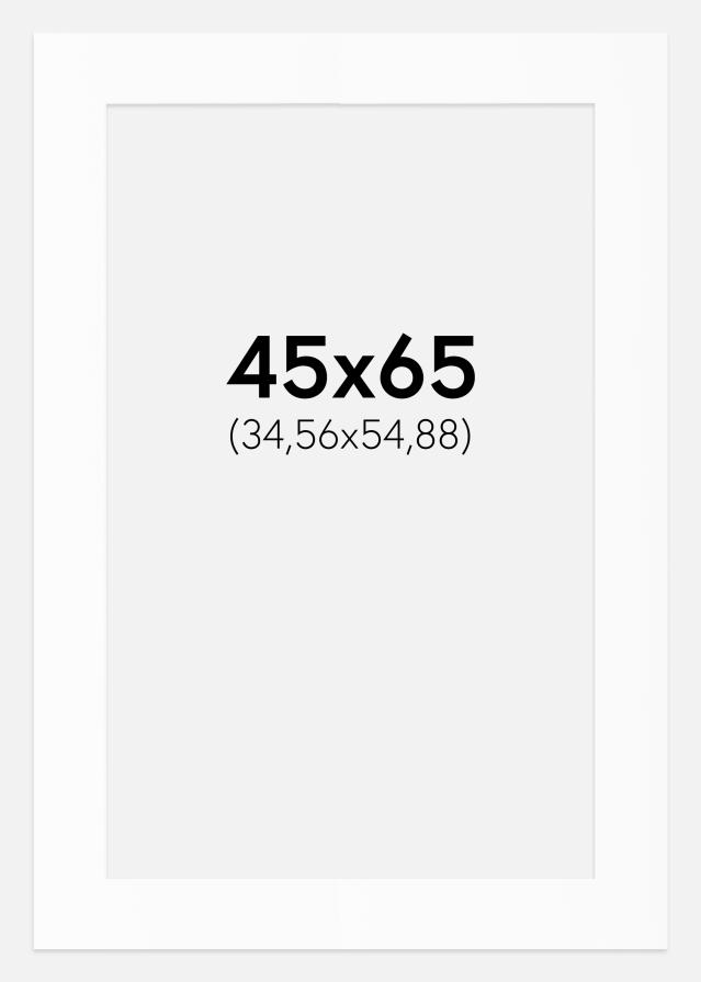 Paspartu Baltas Standartas (Balta Šerdis) 45x65 cm (34,56x54,88)