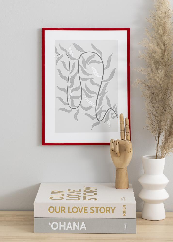 Rėmas New Lifestyle Medium Red 70x100 cm - Paspartu Juodas 24x36 inches